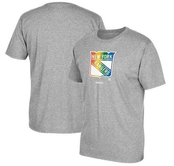 Men's New York Rangers Gray Reebok Rainbow Pride Short Sleeve T-Shirt FengYun,We sell and wholesale Men's New York Rangers Gray Reebok Rainbow Pride Short Sleeve T-Shirt FengYun on line form chian!